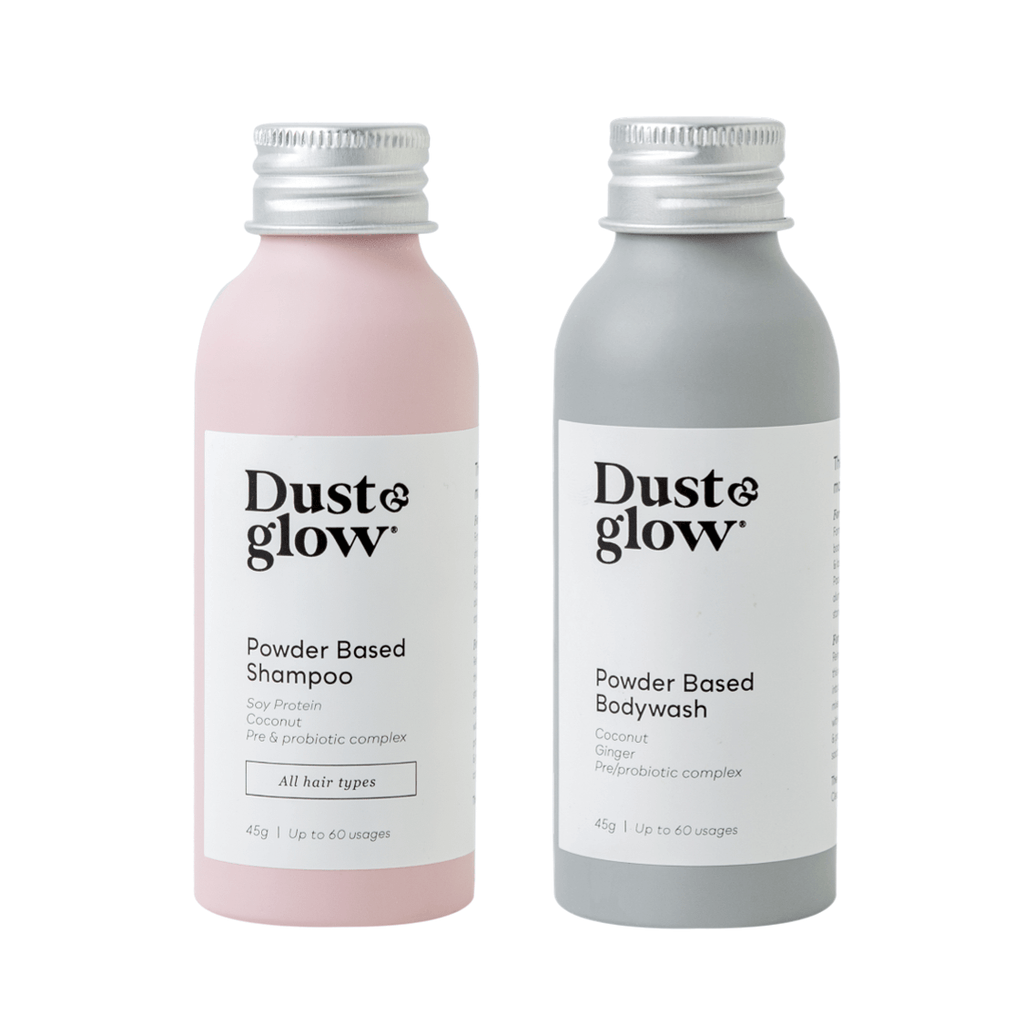 Dust & Glow Powder Based Shower Duo, Shampoo + Bodywash
