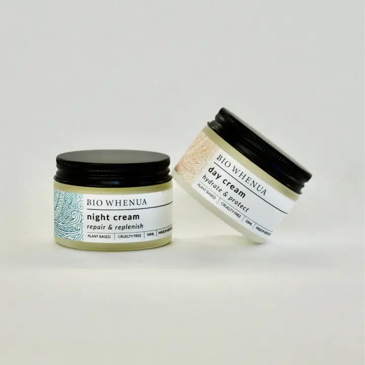 Bio Whenua Repair & Replenish Night Cream as well as Hydrate & Protect Day Cream