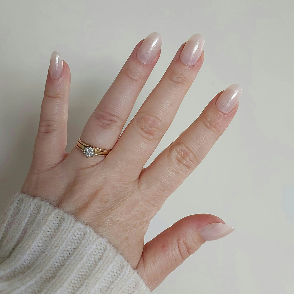 Glamor Tips Classic Shimmer Gel Press on Nails