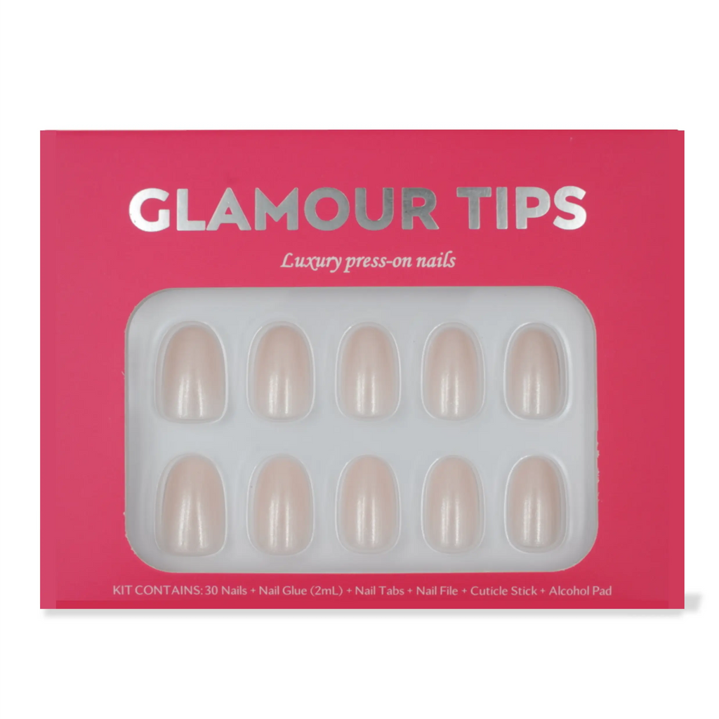 Glamor Tips Classic Shimmer Gel Press on Nails