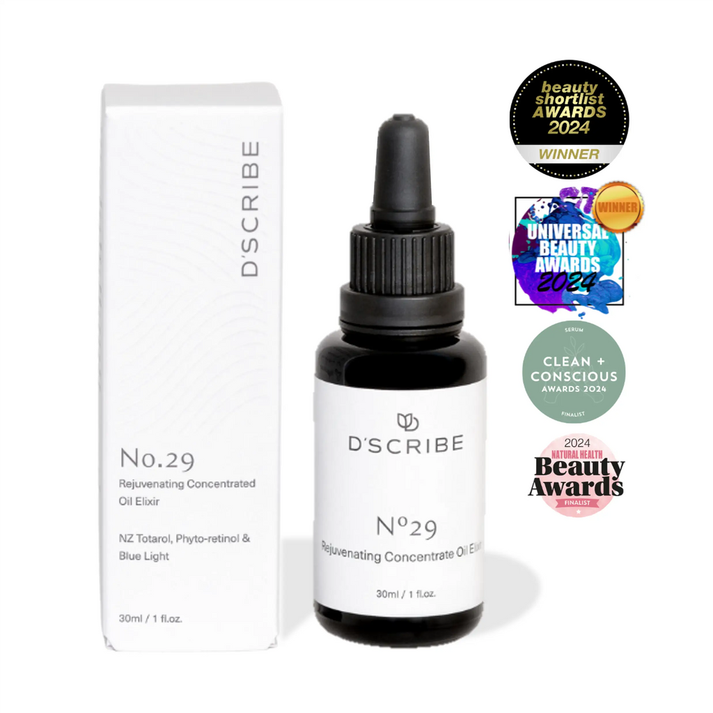 D'Scribe Skincare Award Winning No. 29 Phyto-Retinol Rejuvenating Face Oil Elixir