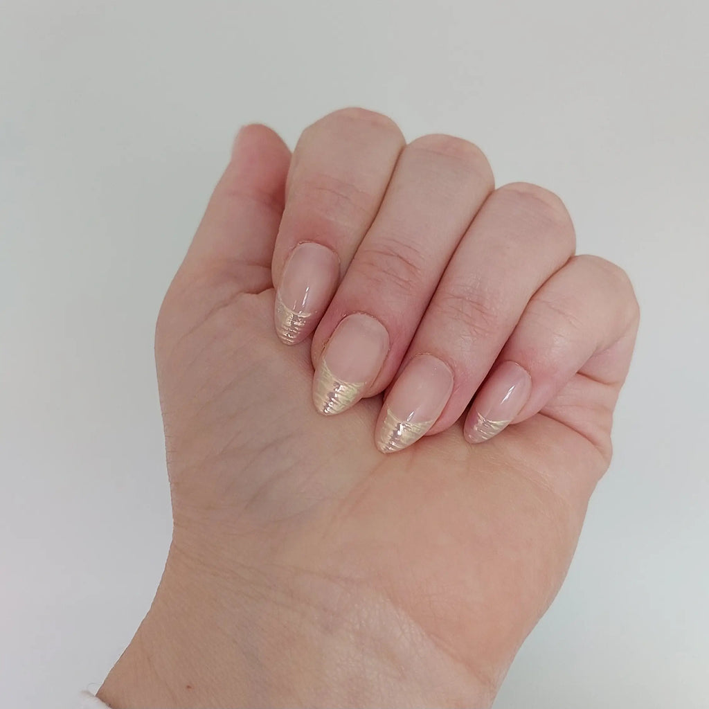 Glamour Tips Shimmer Tip Gel Press On Nails