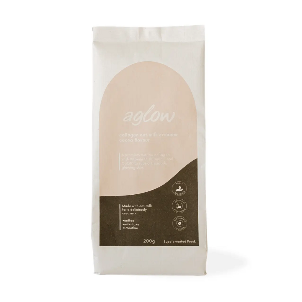 Aglow Marine Collagen Creamer Cocoa Flavour Home Compostable Refill Bag